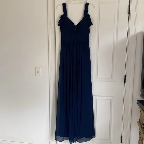 Bariano Ocean of Elegance Navy Blue Gown